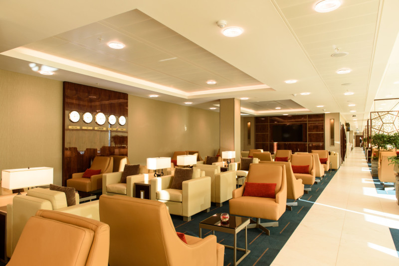 Emirates lounge London Stansted