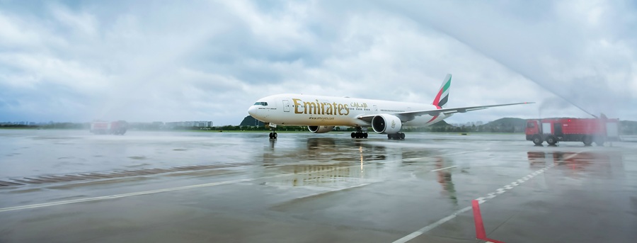 Emirates - Hangzhou powitanie